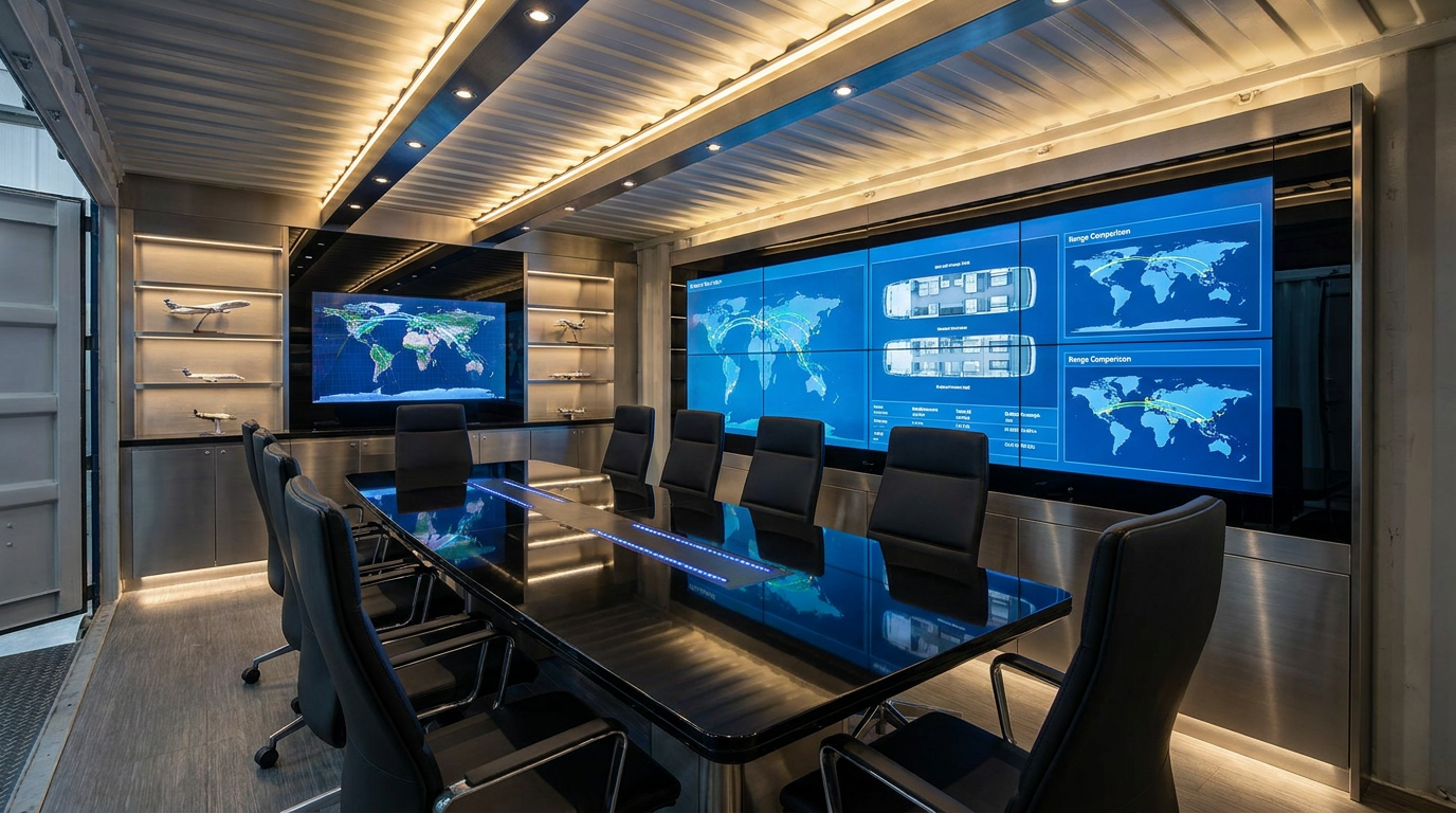 Private Aviation Sales Lounge — Bespoke interior detailing