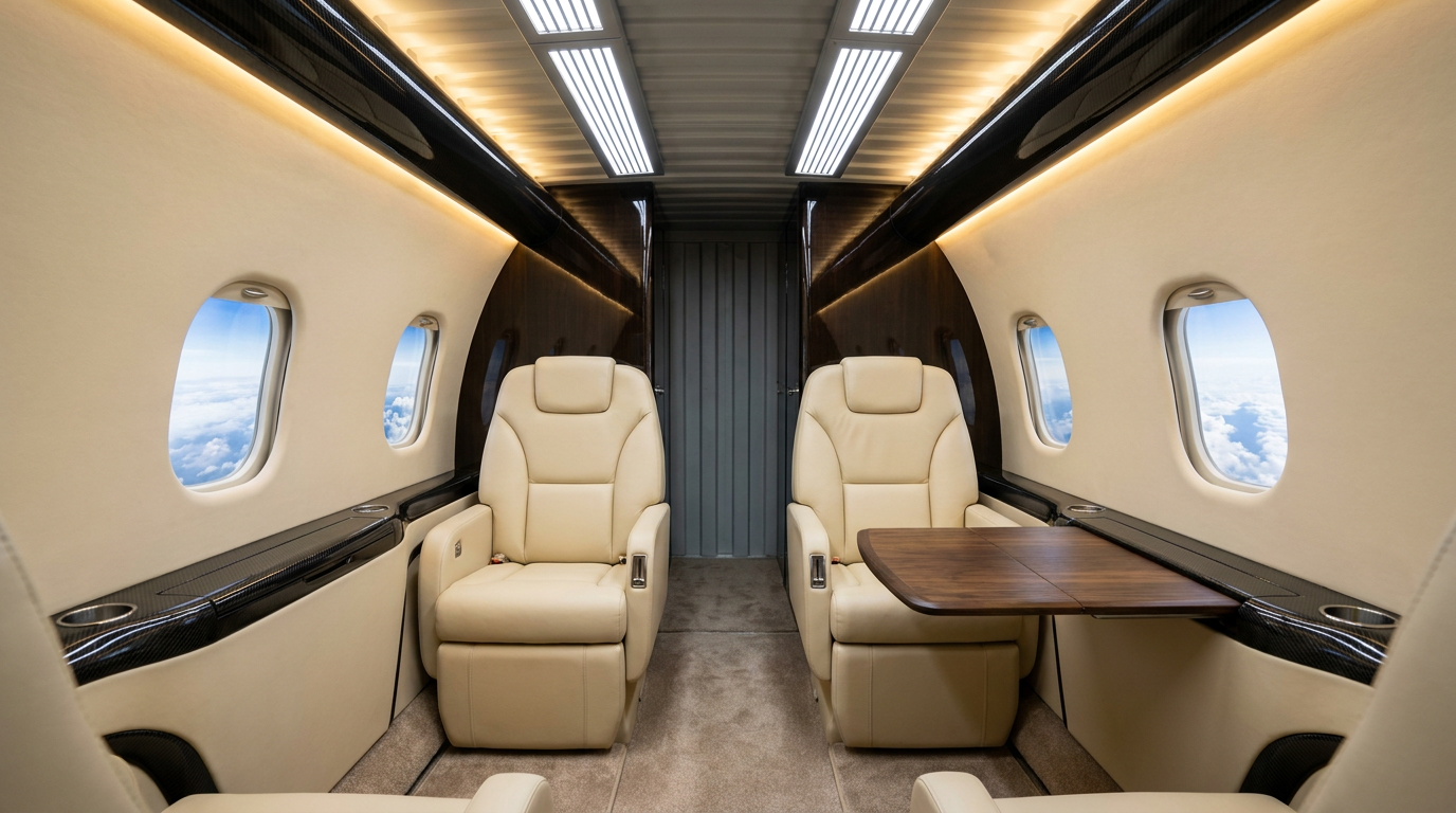 Cabin Experience Mock-Up — Full-scale interior replica